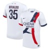 Camiseta de fútbol Paris Saint-Germain Lucas Beraldo 35 Segunda Equipación 2024-25 - Hombre